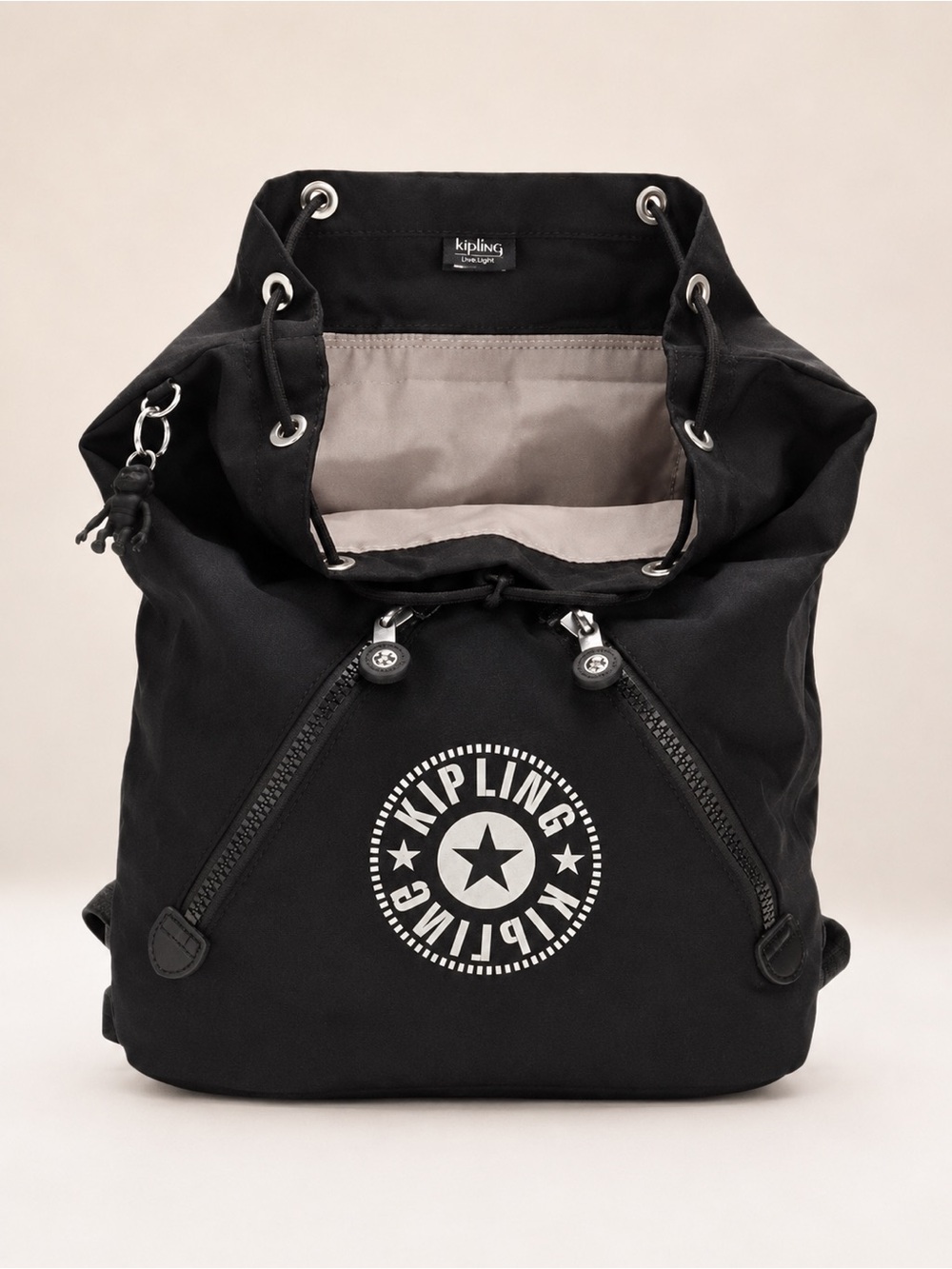 NWT KIPLING Navy Fundamental Backpack - Size Medium - SOLD OUT ONLINE - Picture 7 of 16